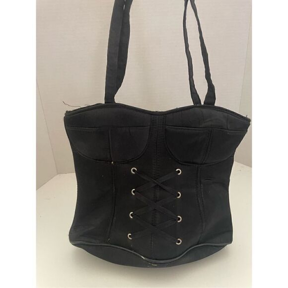 Women's Corsette Style Zip Tote Bag - Picture 1 of 6
